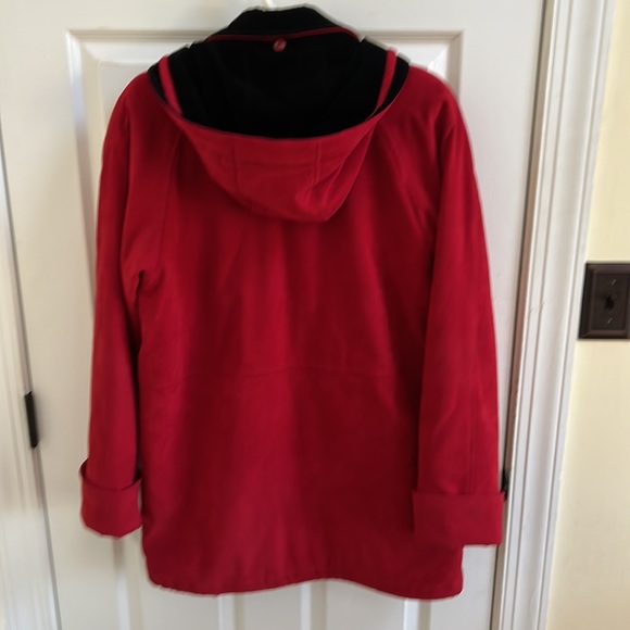 Fleet Street Red Suede Winter Jacket Size Small - Picture 6 of 10